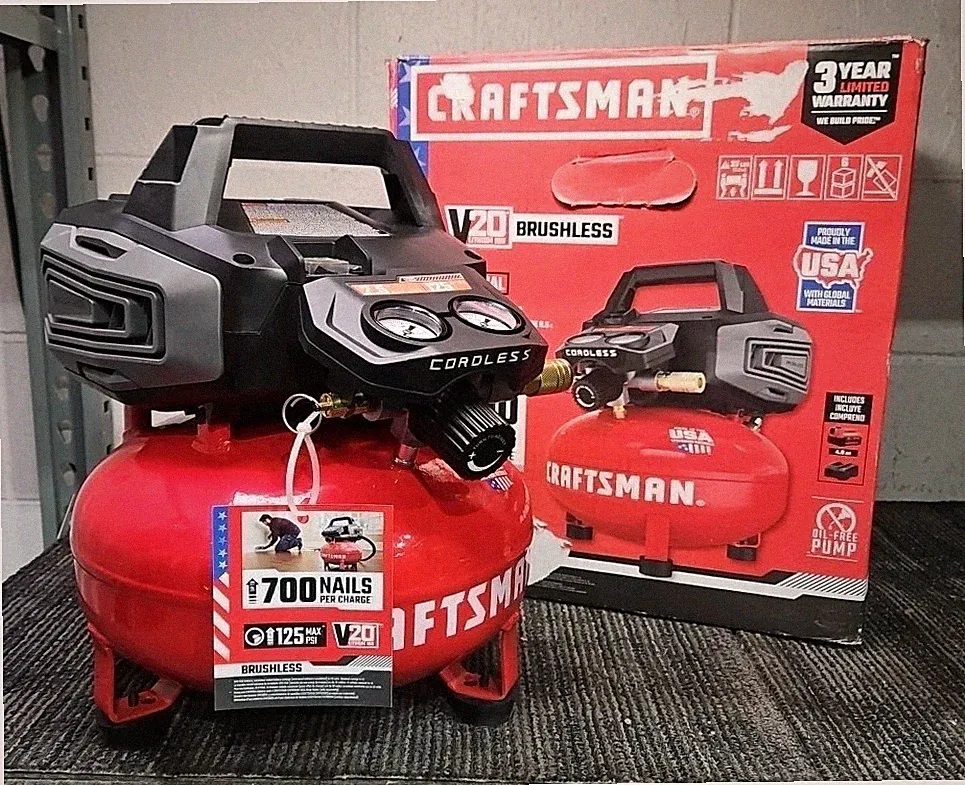 Craftsman CMCC2520M1 V20 Brushless 2.5 Gal Cordless Compressor - TOOL ONLY