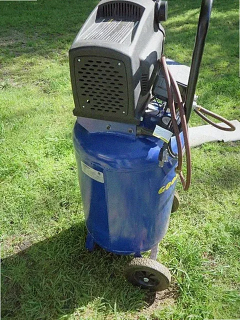 Goodyear Air Compressor and Kobalt Hose Reel
