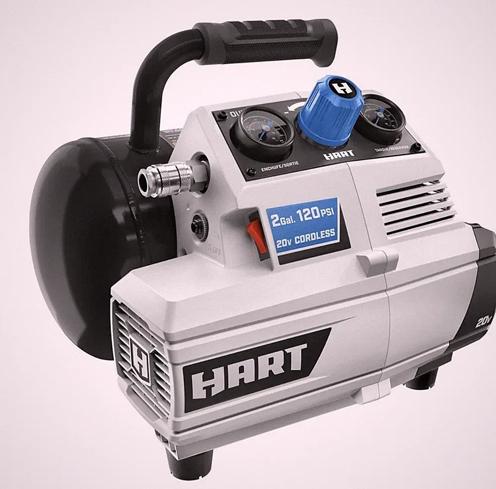 HART 20-Volt 2-Gallon-120 PSI Compressor (Battery Not Included)