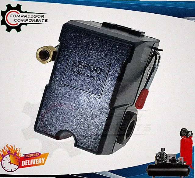 Heavy Duty Air Compressor Pressure Switch 140-175 PSI / 4 Port With Unloader