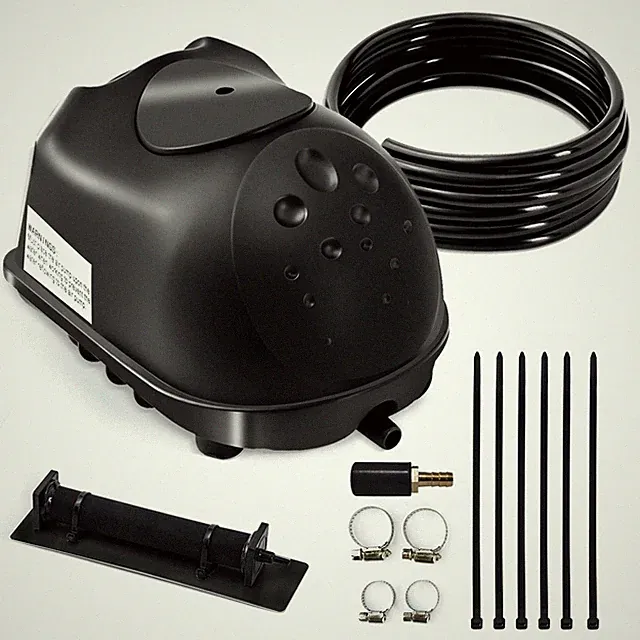 Luckerain Pond Aerator 8000 Gallons Koi 1 Diffuser / Up to 8000 Gallon, Black