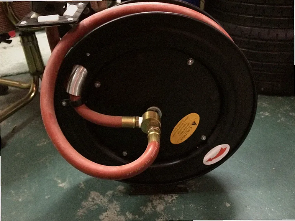 NEW 1/2 x 25' Air Compressor Auto Rewind Hose Reel 300 PSI 25 CFM