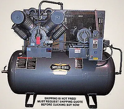 NEW Saylor Beall Horizontal 20 HP Horse Power 200 Gallon Air Compressor