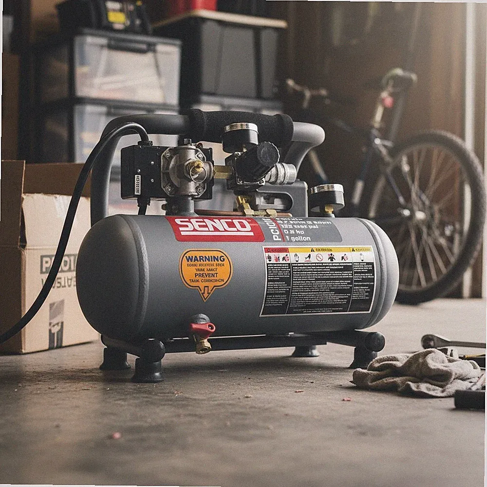 PC1010 1/2HP 1-Gallon Portable Air Compressor - Ultra Quiet Tire Inflator