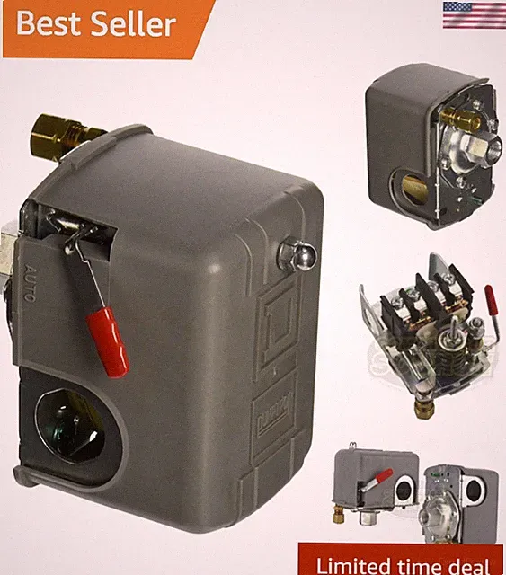 Pumptrol Pressure switch for compressed air compressor 95-125 psi With Unload...