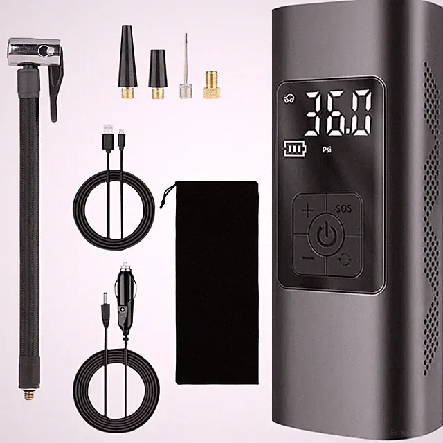 Rechargeable 150PSI Cordless Air Compressor 6000mAh Tire Inflator for Car