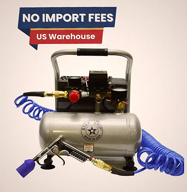Silent Air Compressor Kit for Golf Grip Installation w/ Gun & 20ft Hose